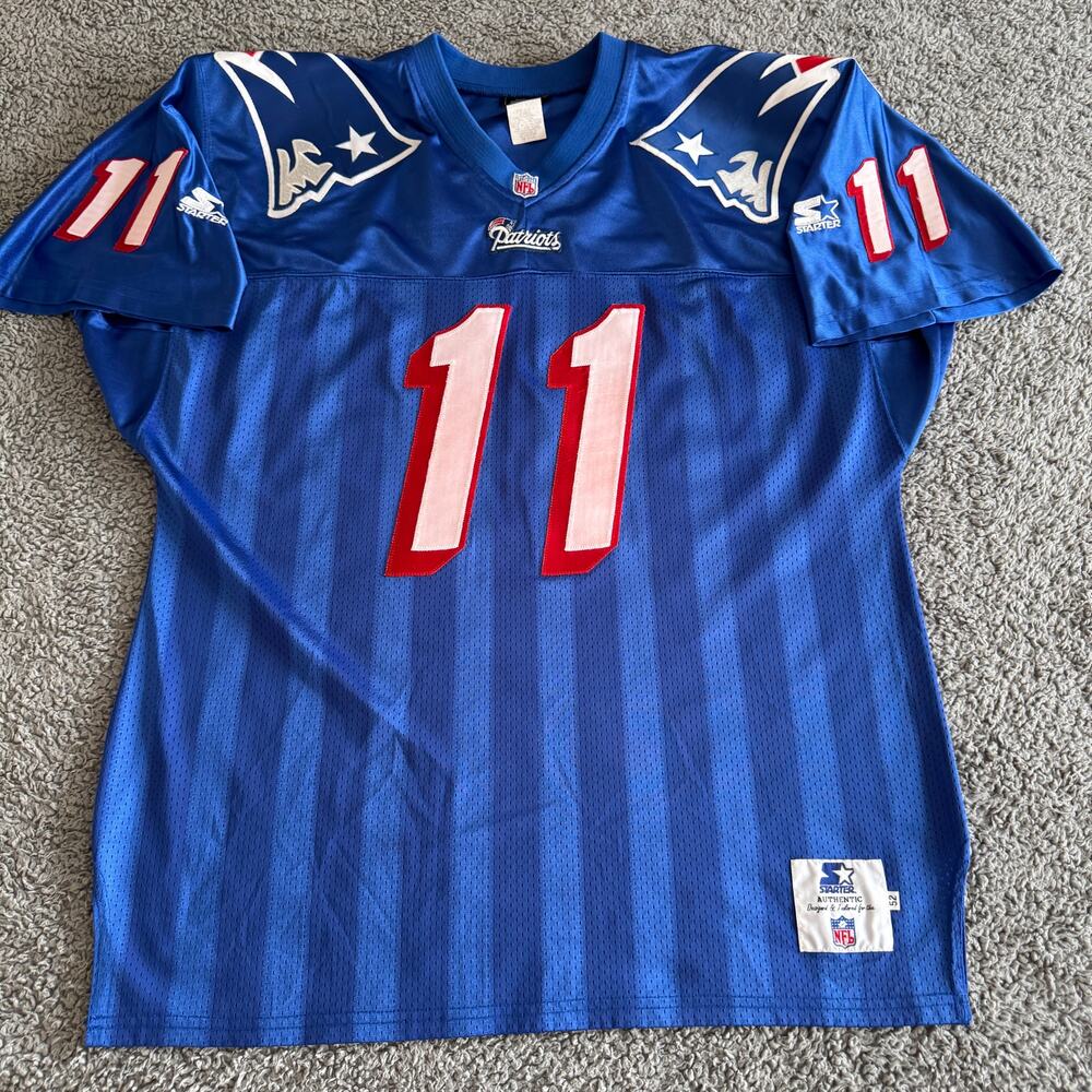Vintage 1997 Starter Drew Bledsoe NFL New England Patriots Jersey Sz 52/2XL RARE